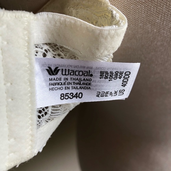 Wacoal French Garden Contour t shirt bra style 85340 plus 40DDD - Picture 13 of 16